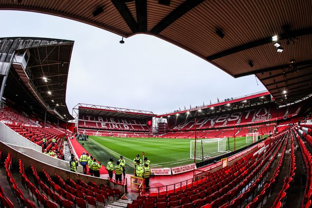 A general view of City Ground ahead of the Premier League match Nottingham Forest vs Crystal Palace at City Ground, Nottingham, United Kingdom, 1st February 2026

(Photo by Alfie Cosgrove/News Images)