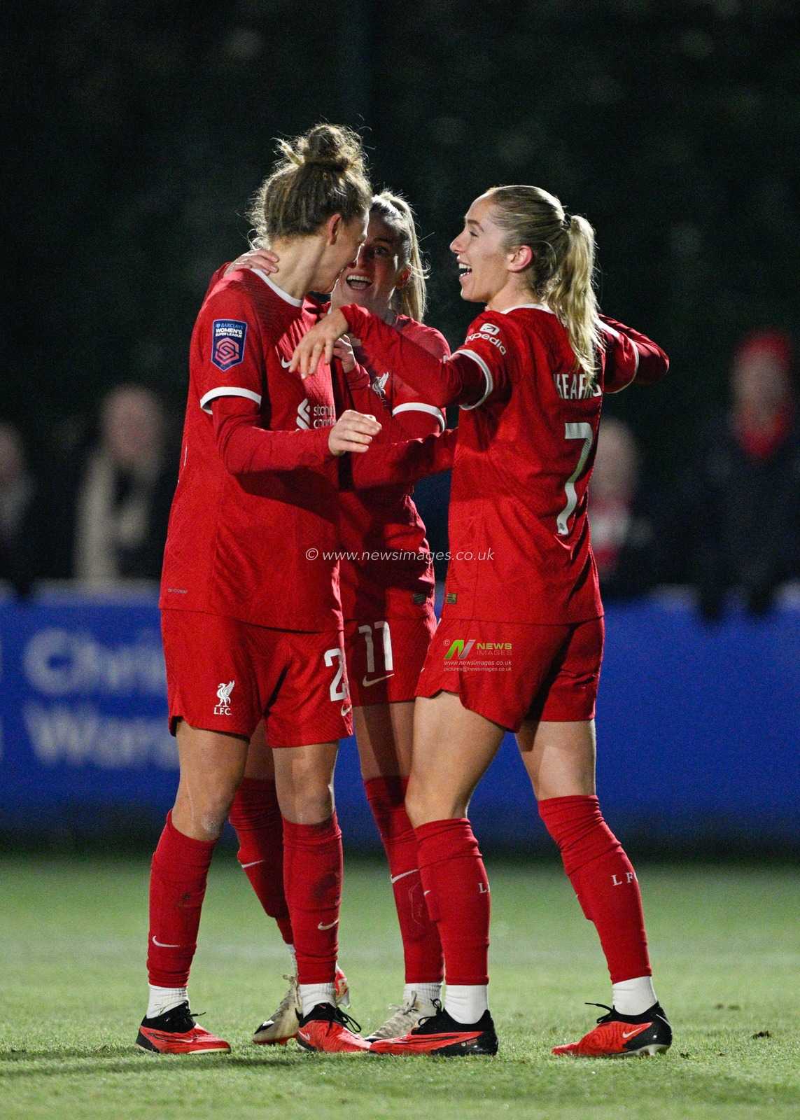 Yana DaniÃ«ls 20# of Liverpool Women's Football Club celebrates her goal, during the FA Women's League Cup match Everton Women vs Liverpool Women at Walton Hall Park Stadium, Liverpool, United Kingdom, 13th December 2023

(Photo by Cody Froggatt/News Images)