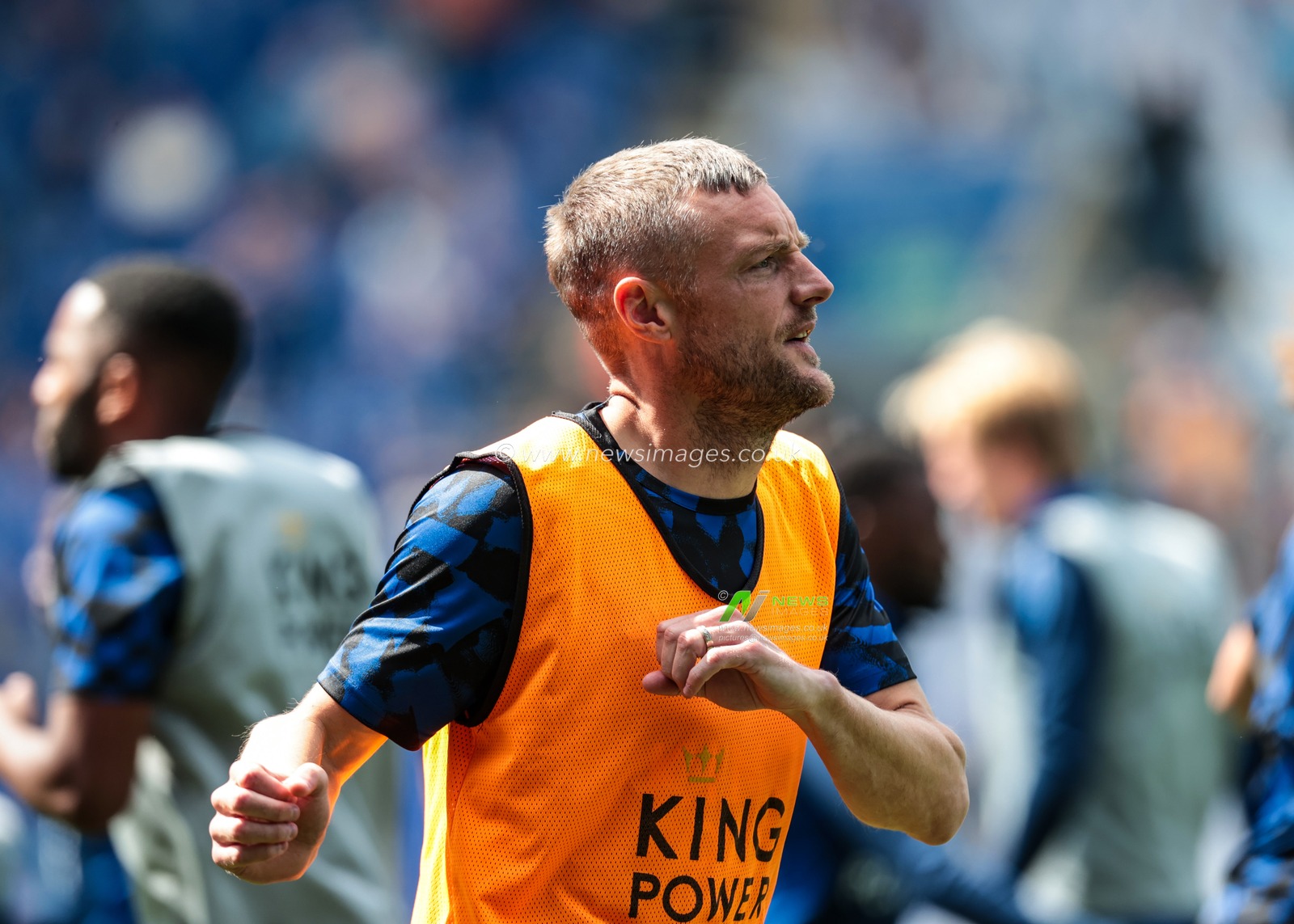 Jamie Vardy of Leicester City in the pregame warmup session during the Premier League match Leicester City vs Ipswich Town at King Power Stadium, Leicester, United Kingdom, 18th May 2025

(Photo by Richard Bierton/News Images)
