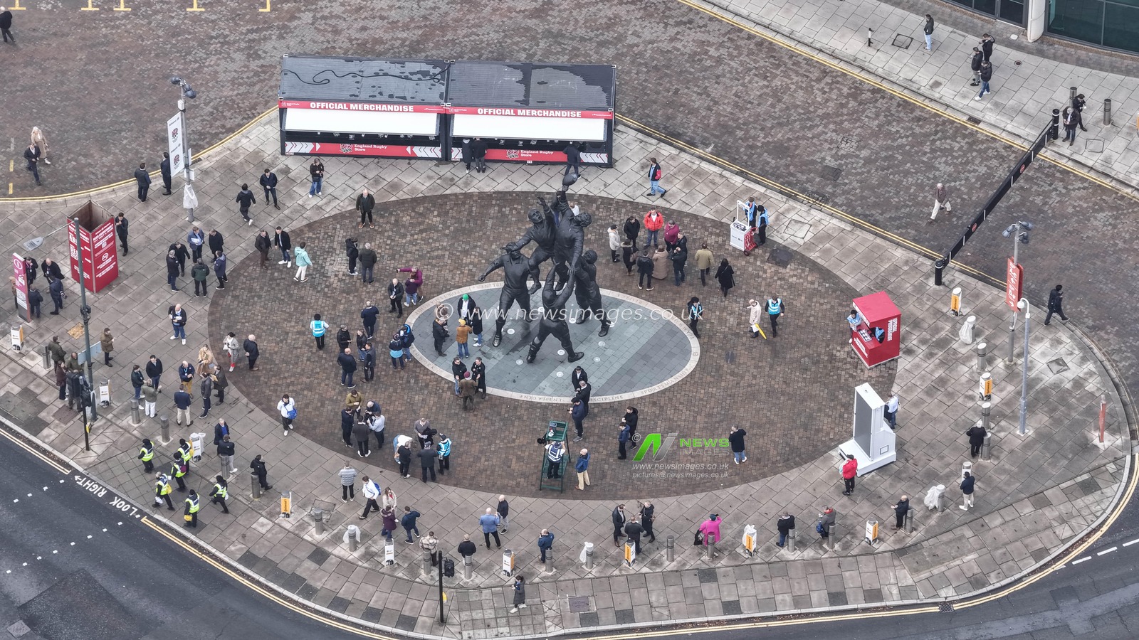 An aerial view of the Core Values Statue during the Quilter Nations Series 2025 match England vs New Zealand at Allianz Stadium, Twickenham, United Kingdom, 15th November 2025

(Photo by Mark Cosgrove/News Images)

*** GER AUT SUI OUT ***