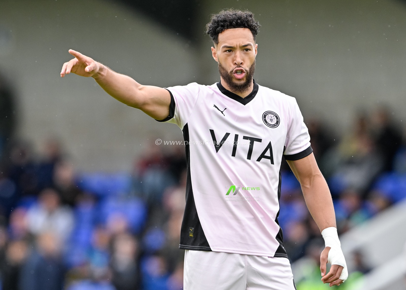 Kyle Wootton of Stockport County during the Pre-season friendly match Chester vs Stockport County at Deva Stadium, Chester, United Kingdom, 6th July 2024

(Photo by Cody Froggatt/News Images)