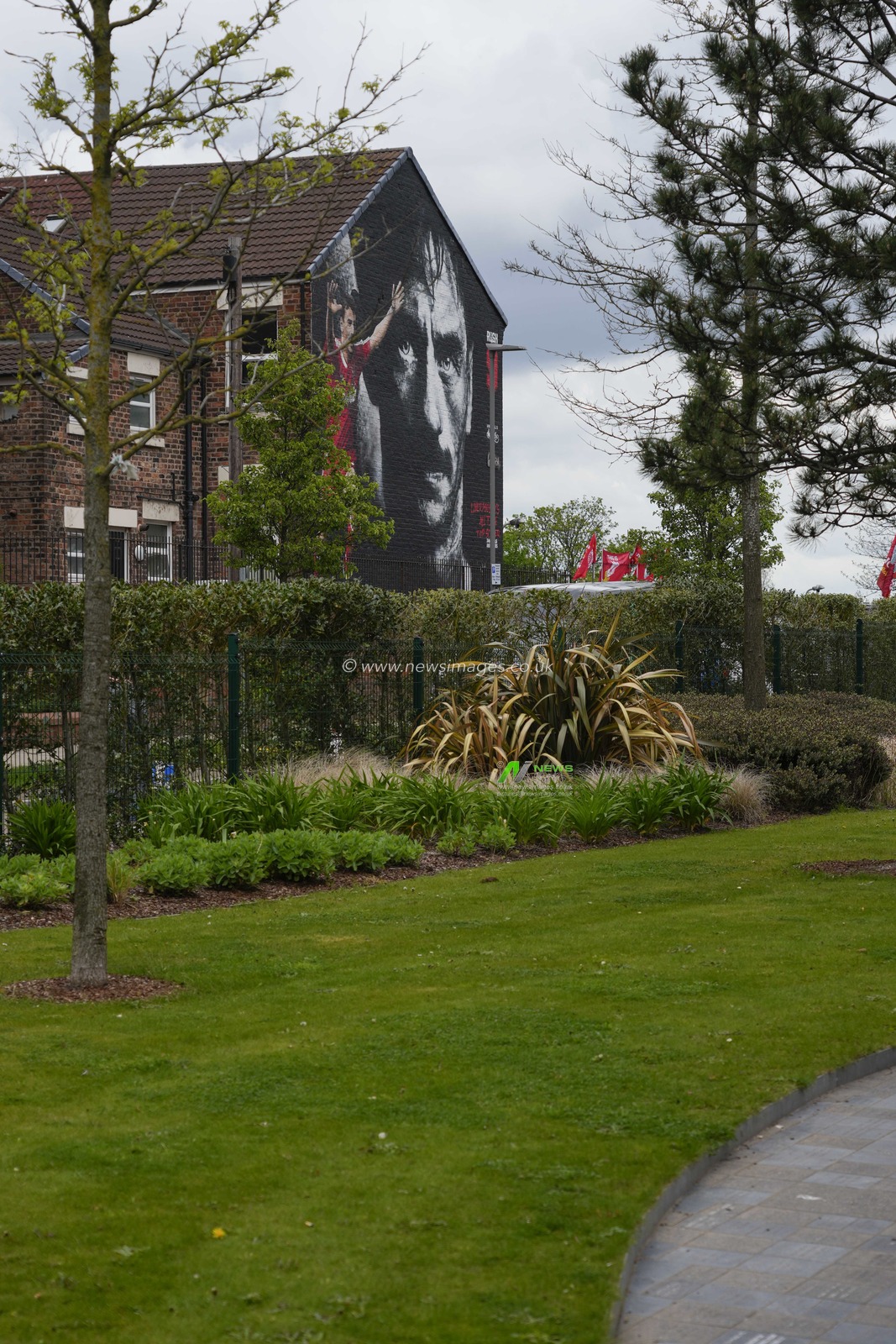 A mural of former `Liverpool player Ian Rush outside the stadium before the Premier League match Liverpool vs Brentford at Anfield, Liverpool, United Kingdom, 6th May 2023

(Photo by Steve Flynn/News Images)