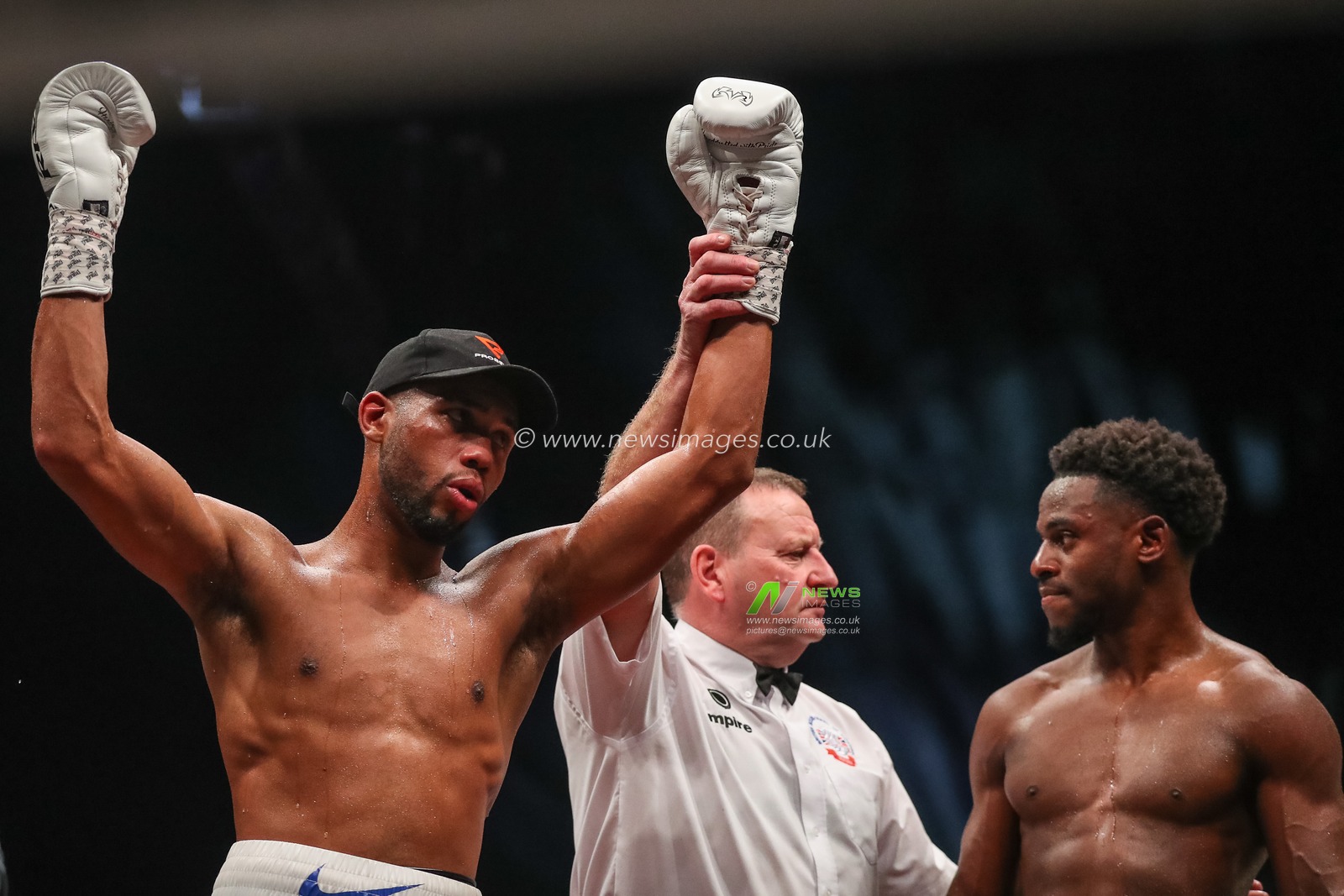Hebert Conceicao Sousa celebrates his win in the Hebert ConceiÃ§Ã£o vs Gideon Onyenani fight at the Sunny Edwards vs Felix Alvarado card at Utilita Arena, Sheffield, United Kingdom, 11th November 2022

(Photo by Gareth Evans/News Images)
