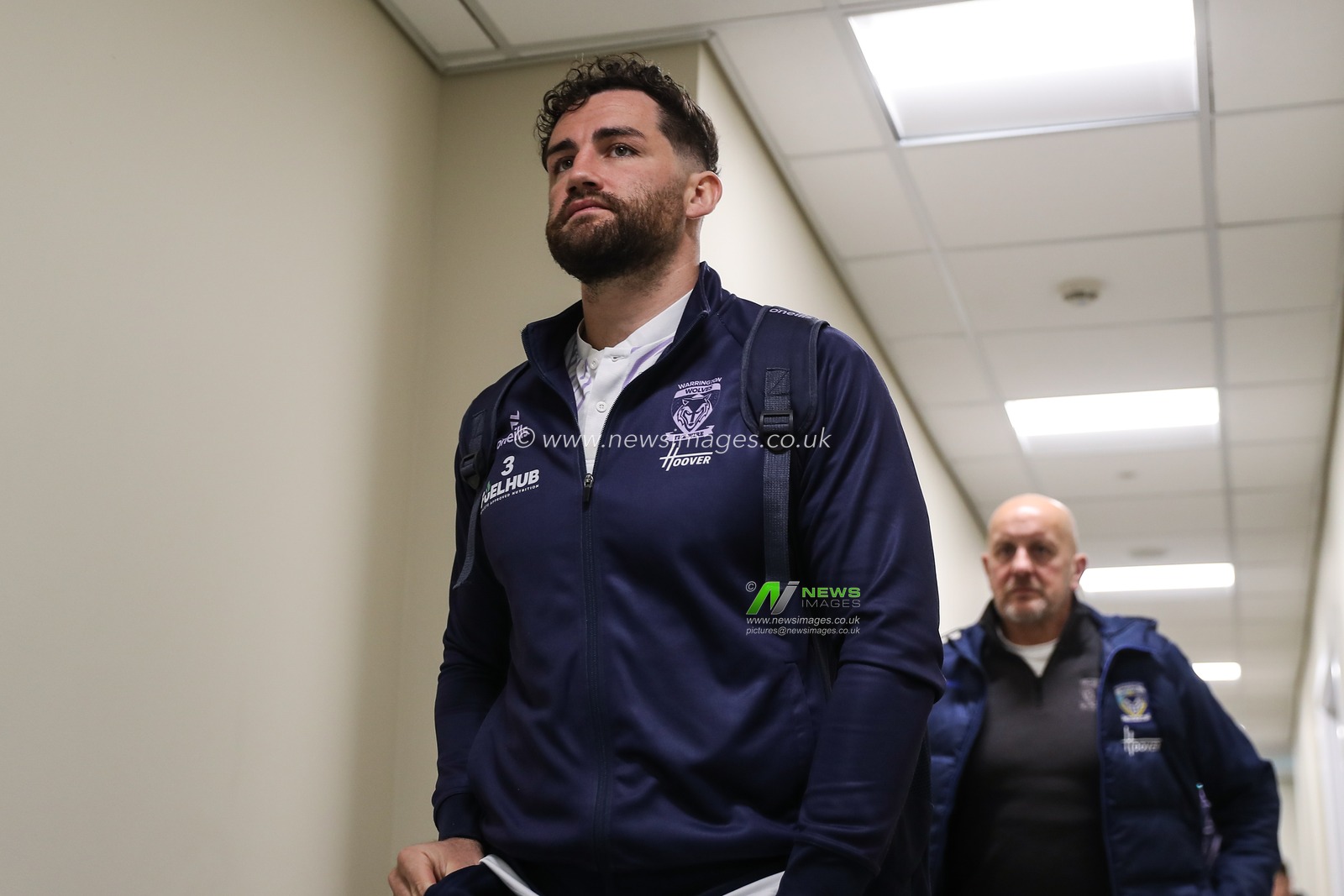 Toby King of Warrington Wolves arrives ahead of the Betfred Super League Round 8 match Leigh Leopards vs Warrington Wolves at Leigh Sports Village, Leigh, United Kingdom, 19th April 2025

(Photo by Gareth Evans/News Images)