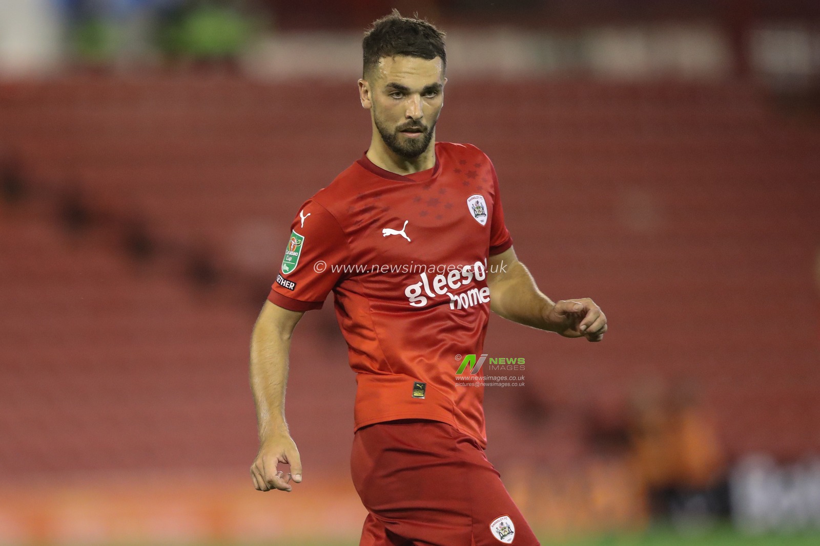 Adam Phillips of Barnsley during the Carabao Cup match Barnsley vs Sheffield United at Oakwell, Barnsley, United Kingdom, 27th August 2024

(Photo by Alfie Cosgrove/News Images)