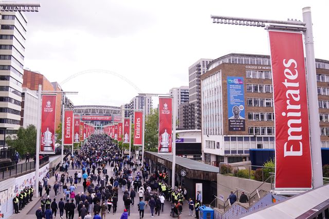 View of Wembley way ahead of kick off during the Emirates FA Cup Final match Chelsea vs Manchester City at Wembley Stadium, London, United Kingdom on 16 May 2026

(Photo by Harvey Murphy/News Images)