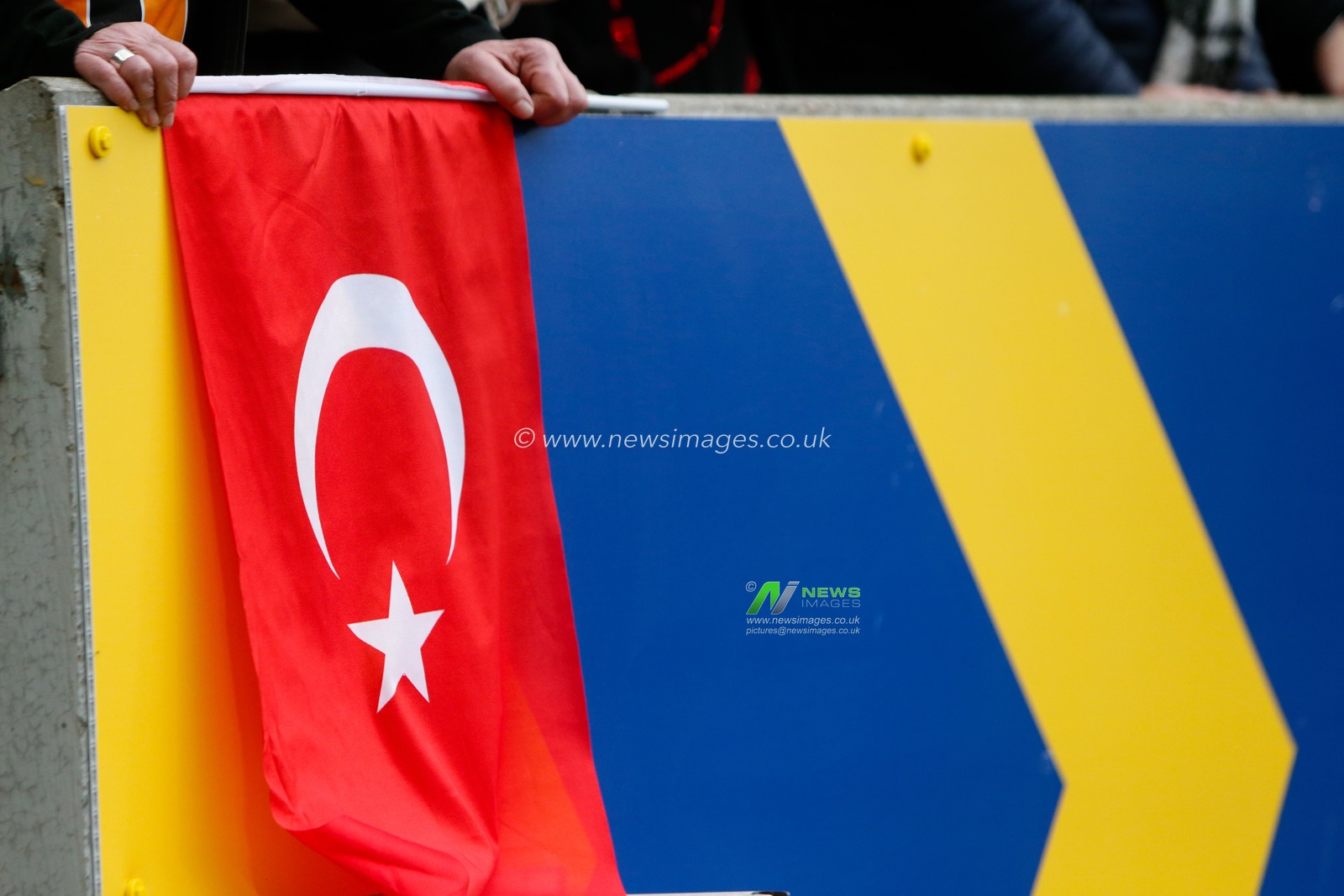 A fan with a Turkish Flag during the Sky Bet Championship match Hull City vs Preston North End at MKM Stadium, Hull, United Kingdom, 18th February 2023

(Photo by Ben Early/News Images)
