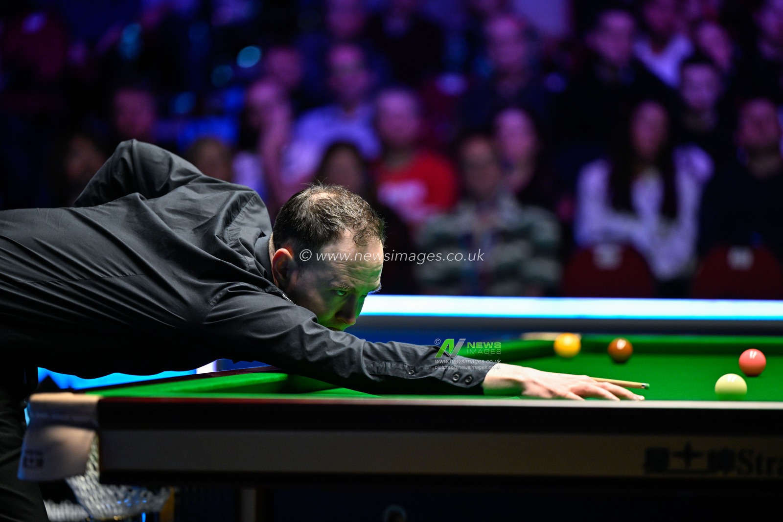 Martin O'Donnell takes a shot, during the 2024 BetVictor Welsh Open Final at Venue Cymru, Llandudno, United Kingdom, 18th February 2024

(Photo by Cody Froggatt/News Images)