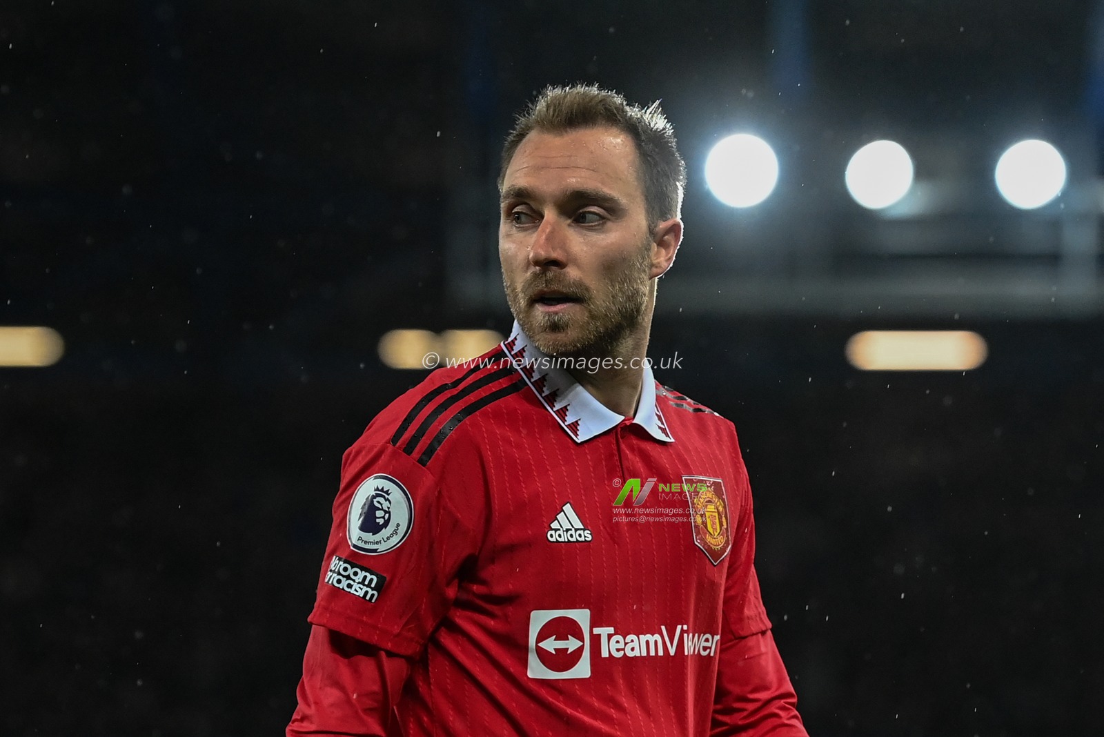 Christian Eriksen #14 of Manchester United during the Premier League match Everton vs Manchester United at Goodison Park, Liverpool, United Kingdom, 9th October 2022

(Photo by Craig Thomas/News Images)