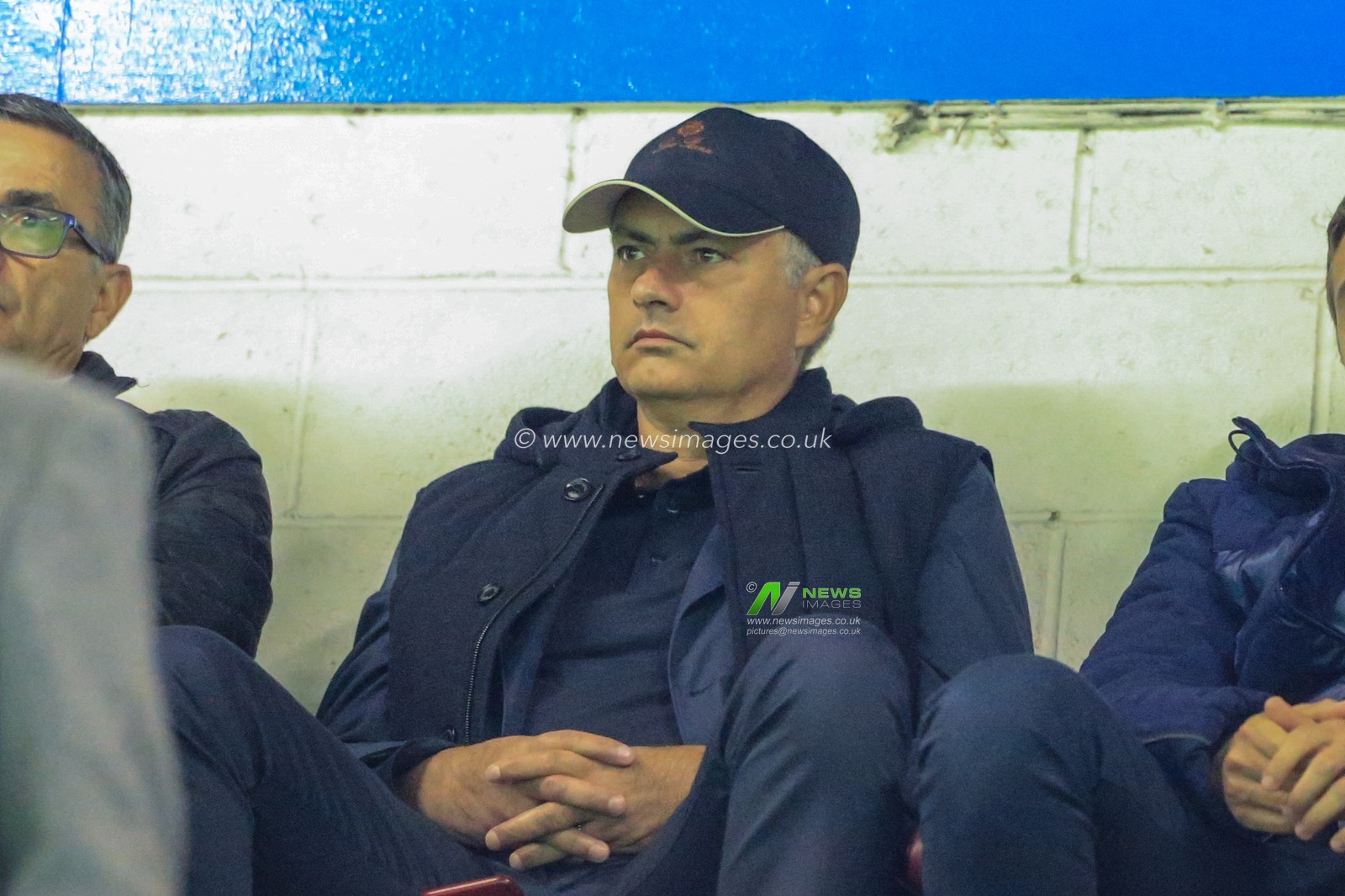 30th August 2018, Turf Moor, Burnley, England; UEFA Europa League Play-off second leg Burnley v Olympiakos ; Jose Mourinho watches the game from the stand