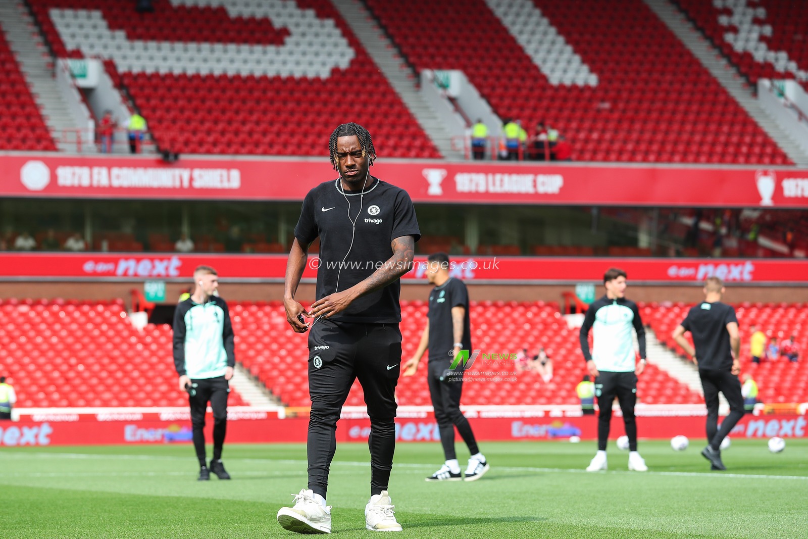 Noni Madueke of Chelsea arrives ahead of the Premier League match Nottingham Forest vs Chelsea at City Ground, Nottingham, United Kingdom, 11th May 2024

(Photo by Gareth Evans/News Images)