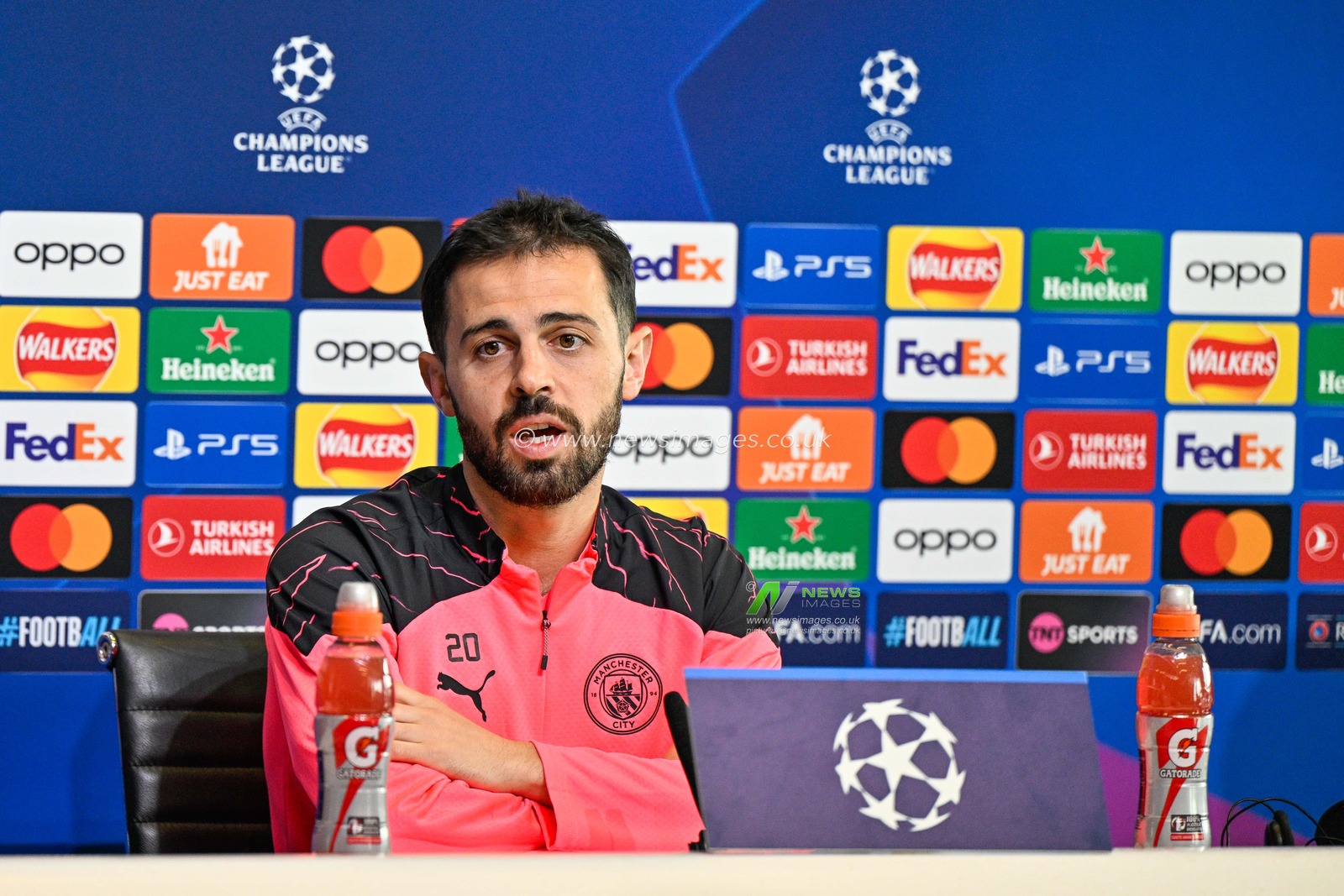 Bernardo Silva of Manchester City during the Manchester City Champions League press Conference at Joie Stadium, Manchester, United Kingdom, 16th April 2024

(Photo by Cody Froggatt/News Images)