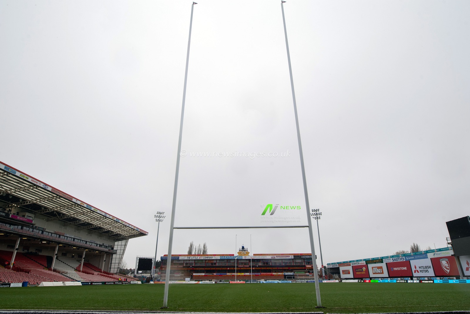 A general view of Kingsholm Stadium Gloucester.