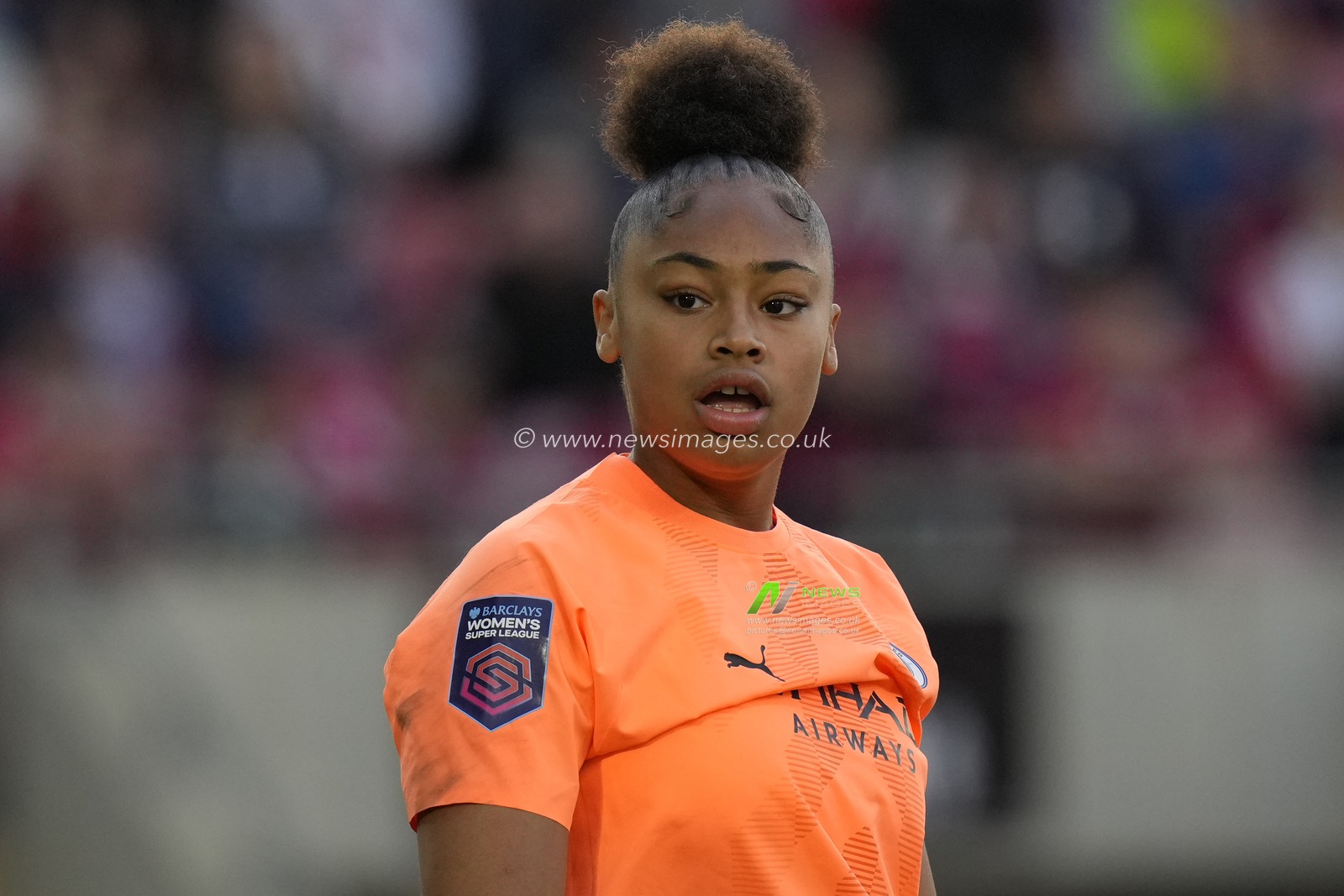 Khiara Keating #35 of Manchester City Women during the The FA Women's Super League match Manchester United Women vs Manchester City Women at Leigh Sports Village, Leigh, United Kingdom, 21st May 2023

(Photo by Steve Flynn/News Images)