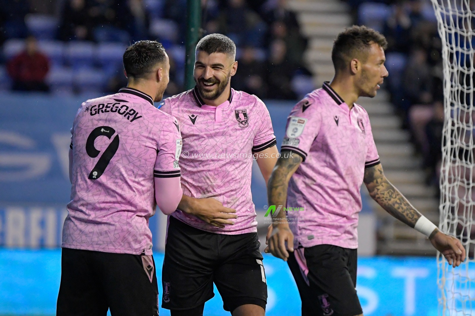 Callum Paterson #13 of Sheffield Wednesday celebrates scoring a goal to make it 0-2