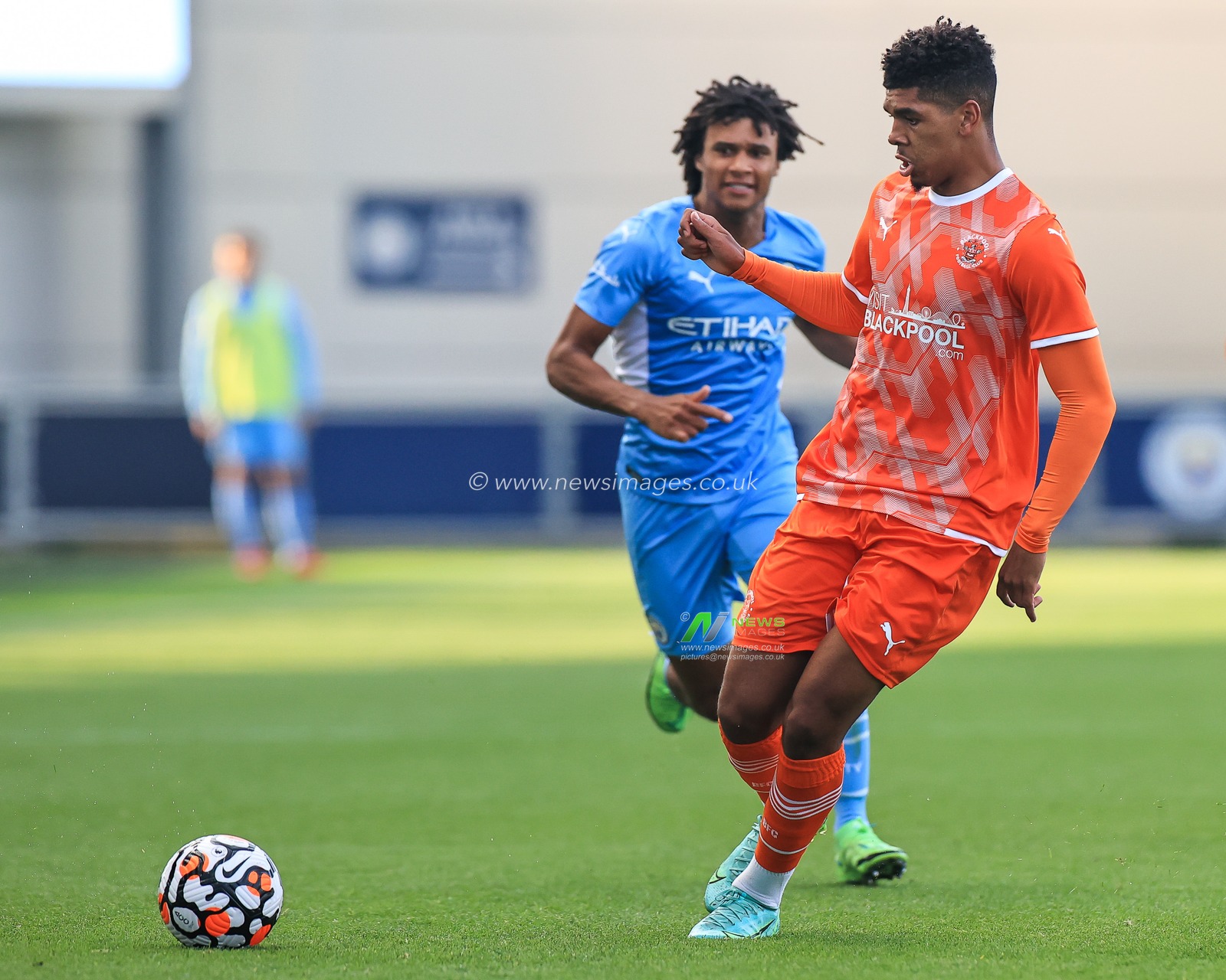 Tyreece John-Jules of Blackpool in action during the game