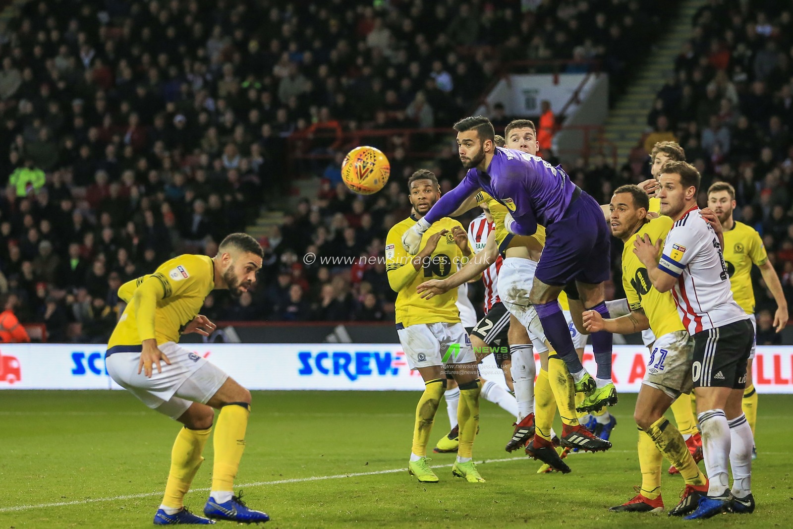 29th December 2018, Bramall Lane, Sheffield, England; Sky Bet Championship, Sheffield United vs Blackburn ; David Raya (01) of Blackburn punches the ball clear 


Credit: Mark Cosgrove/News Images

English Football League images are subject to DataCo Licence