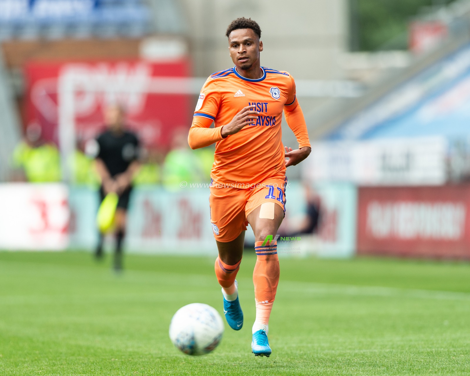 3rd August 2019, DW Stadium, Wigan, England; Sky Bet Championship, Wigan Athletic vs Cardiff City ; Gavin Massey (11) of Wigan Athletic during the game


Credit: Richard Long/News Images

English Football League images are subject to DataCo Licence