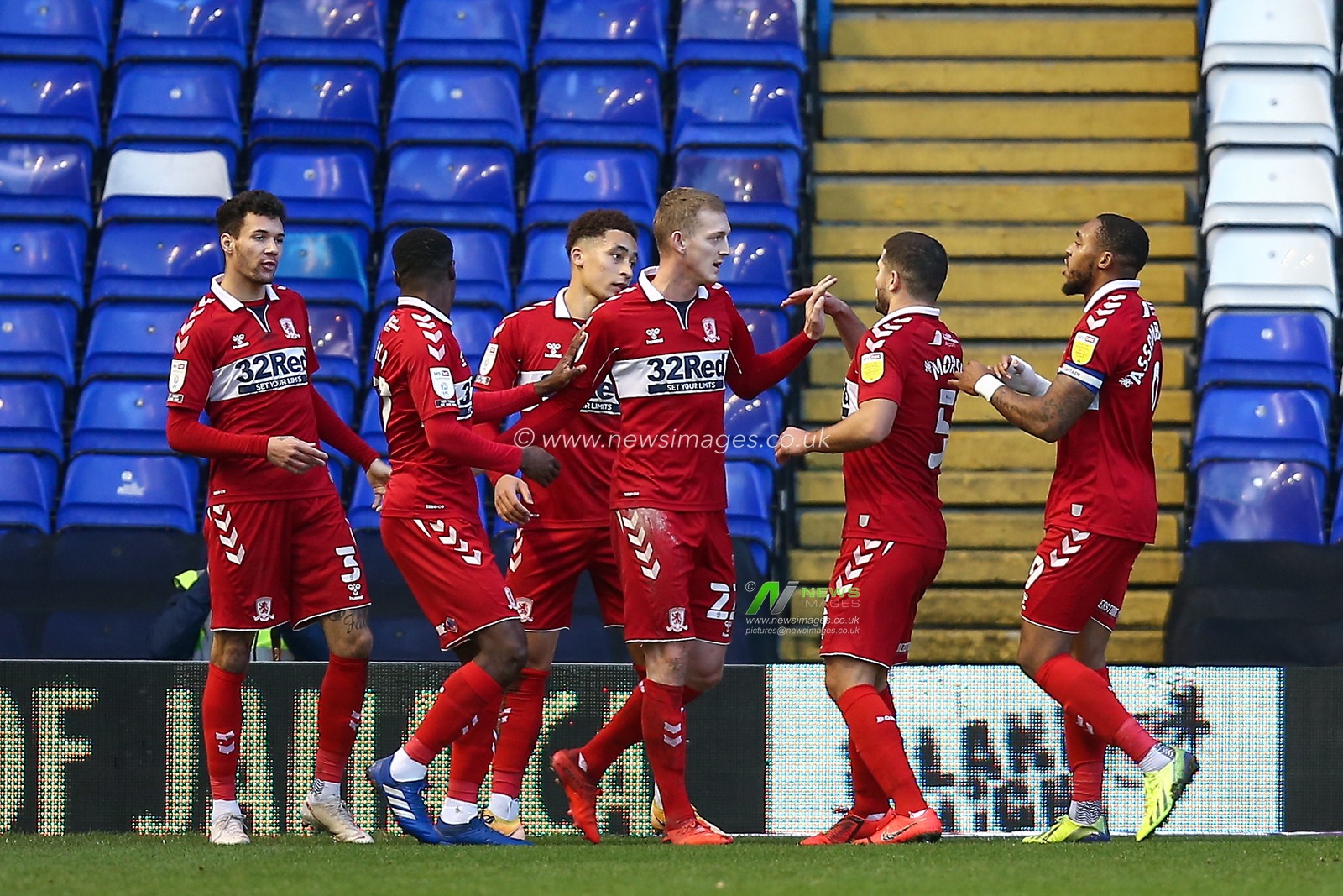 CELEBRATION George Saville #22 of Middlesbrough celebrates his goal with his team mates