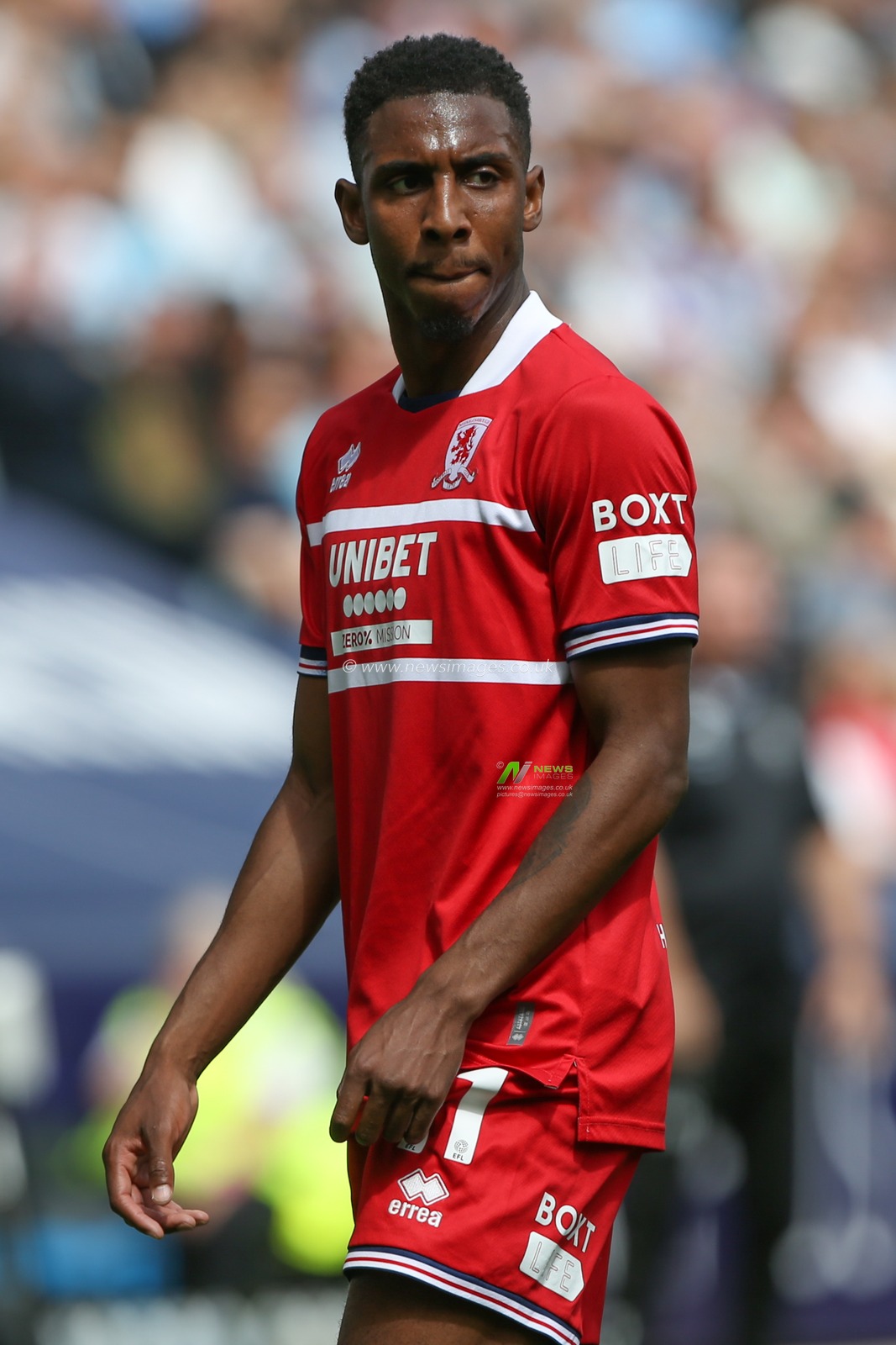 Isaiah Jones #11 of Middlesbrough during the Sky Bet Championship match Coventry City vs Middlesbrough at Coventry Building Society Arena, Coventry, United Kingdom, 12th August 2023

(Photo by Arron Gent/News Images)