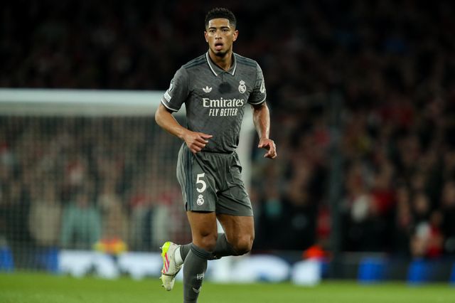 Jude Bellingham of Real Madrid in action during the UEFA Champions League Quarter-finals match Arsenal vs Real Madrid at Emirates Stadium, London, United Kingdom, 8th April 2025

(Photo by Izzy Poles/News Images)