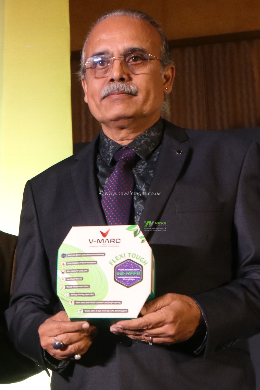 Deepak Tikle, Executive Director of V-Marc India Limited launching the V-March New Electrical items in Kolkata,India on January 31,2025.Pictures by Debajyoti  Chakraborty.
(Photo: Debajyoti Chakraborty/News Images)
