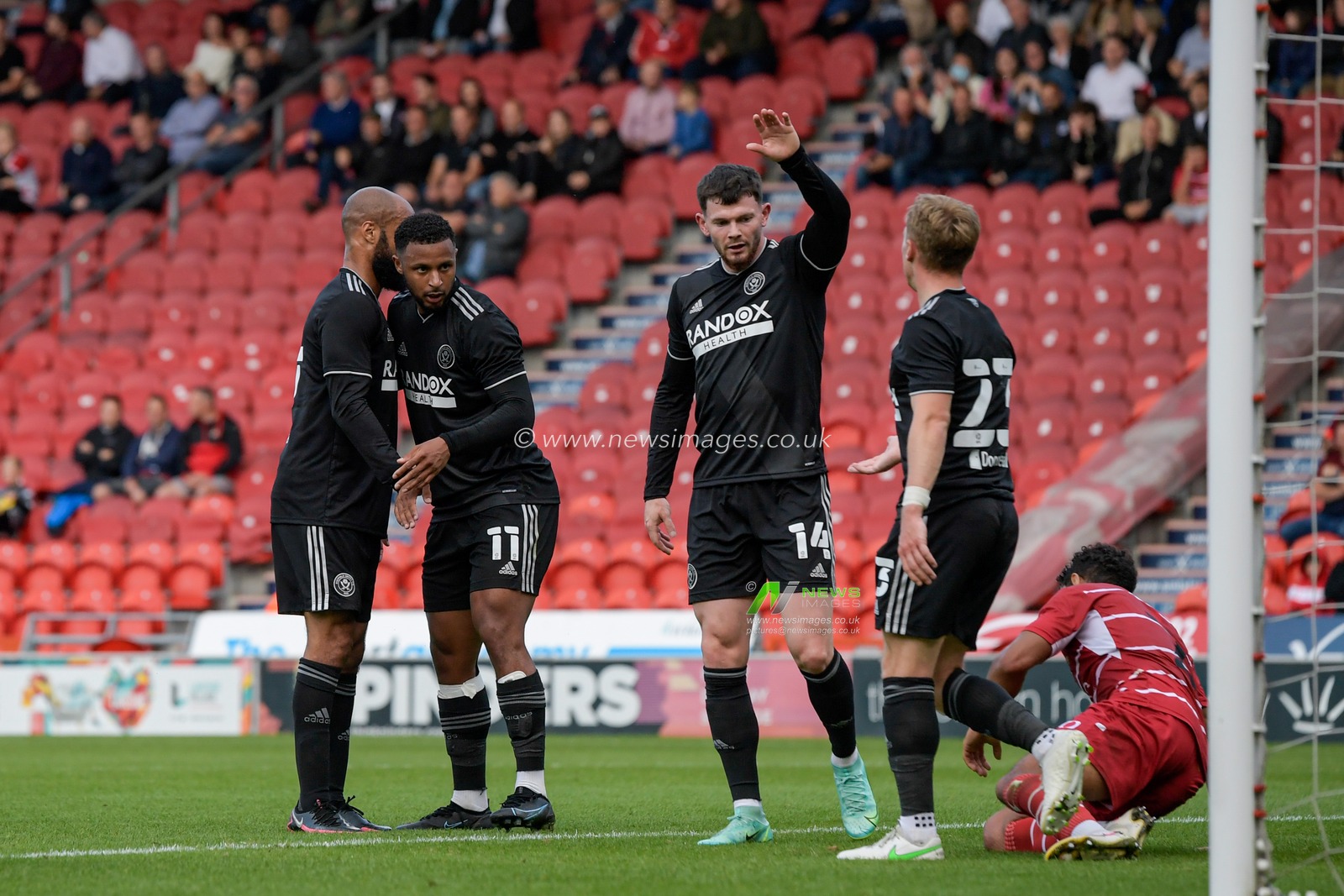 Lys Mousset #11 of Sheffield United celebrates scoring a goal to make it 0-2