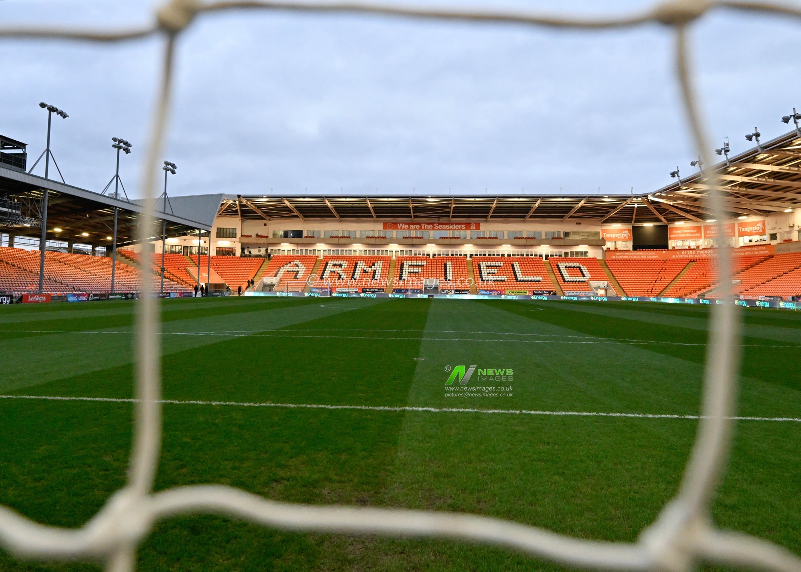 A general view of Bloomfield Road ahead of the match, during the Bristol Street Motors Trophy match Blackpool vs Burton Albion at Bloomfield Road, Blackpool, United Kingdom, 10th January 2024

(Photo by Cody Froggatt/News Images)