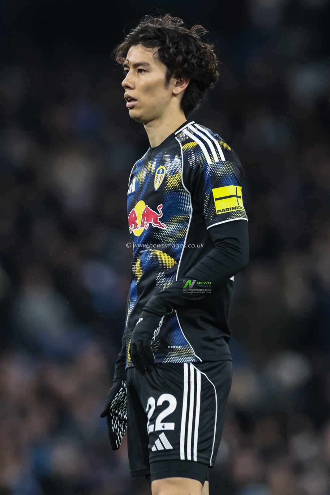 Ao Tanaka of Leeds United during the Premier League match Manchester City vs Leeds United at Etihad Stadium, Manchester, United Kingdom, 29th November 2025

(Photo by Mark Cosgrove/News Images)

*** GER AUT SUI OUT ***