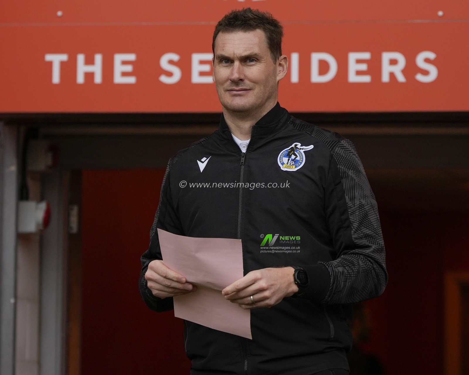 Bristol Rovers Manager Matt Taylor inspects the pitch before the Sky Bet League 1 match Blackpool vs Bristol Rovers at Bloomfield Road, Blackpool, United Kingdom, 23rd December 2023

(Photo by Steve Flynn/News Images)