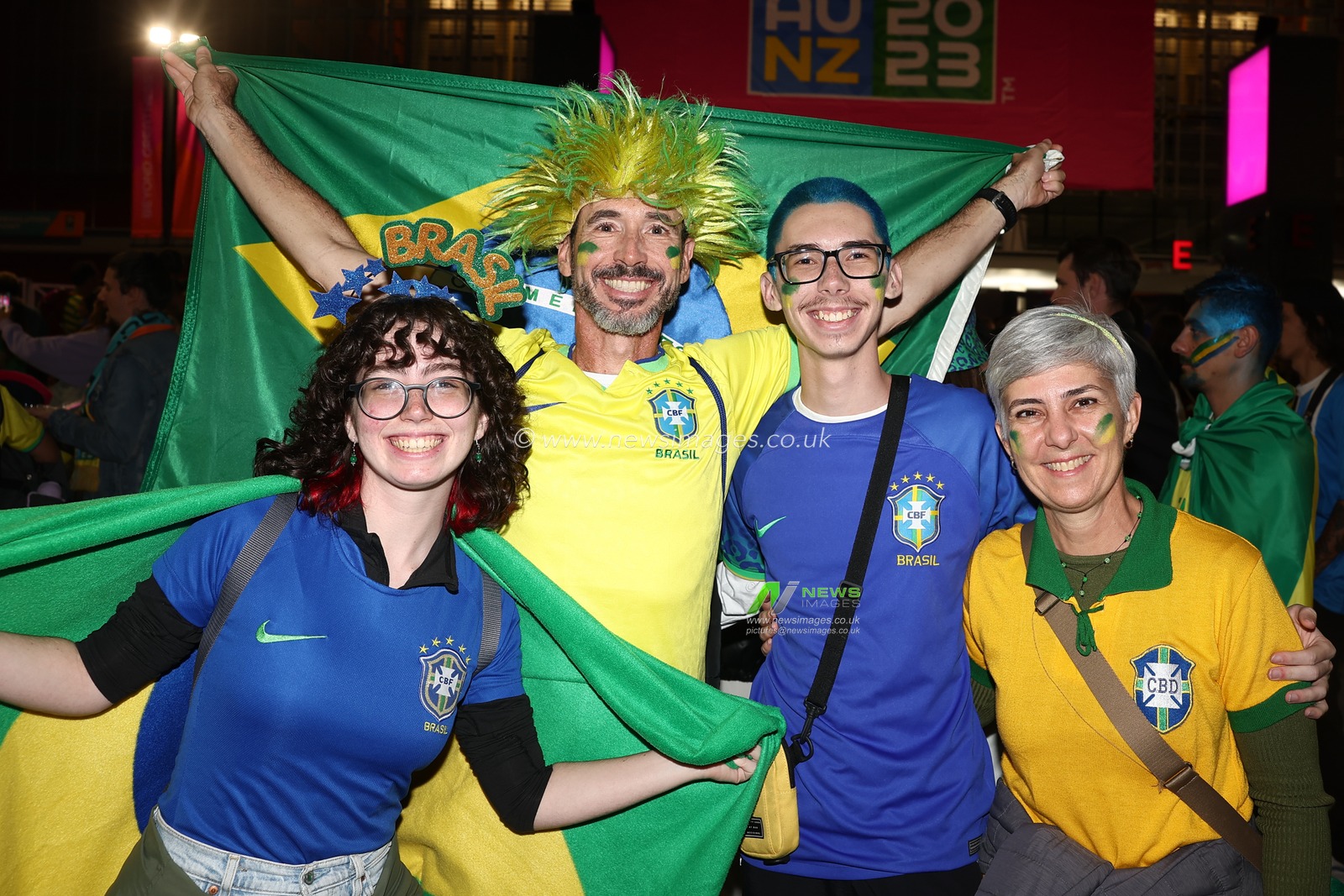 Brazil fans are seen prior to the FIFA Women's World Cup 2023 France Women vs Brazil Women Group F match at Suncorp Stadium, Brisbane, Australia, 29th July 2023

(Photo by Patrick Hoelscher/News Images)