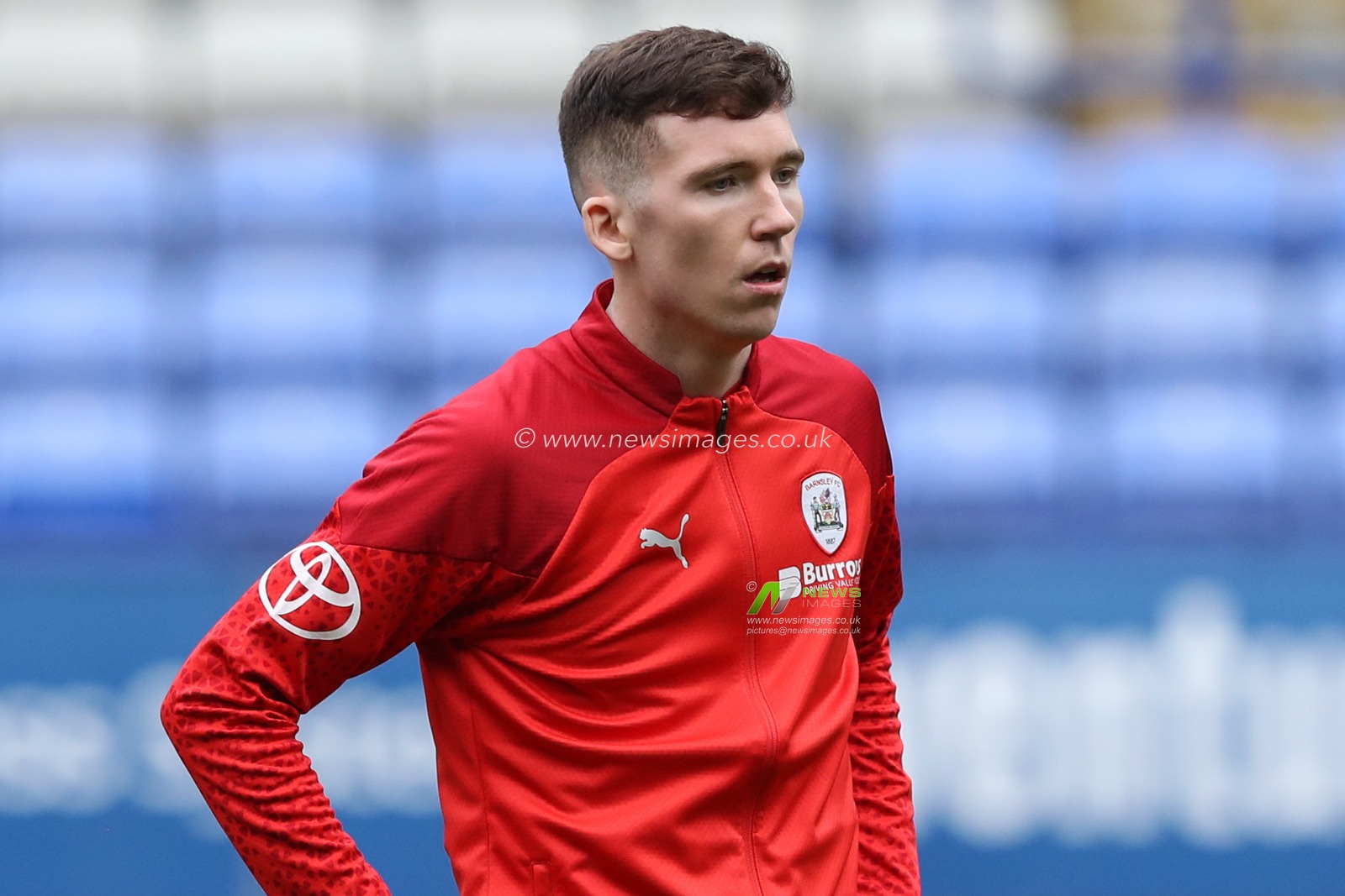 Conor Grant of Barnsley in the pregame warmup session during the Sky Bet League 1 match Bolton Wanderers vs Barnsley at Toughsheet Community Stadium, Bolton, United Kingdom, 3rd February 2024

(Photo by Alfie Cosgrove/News Images)