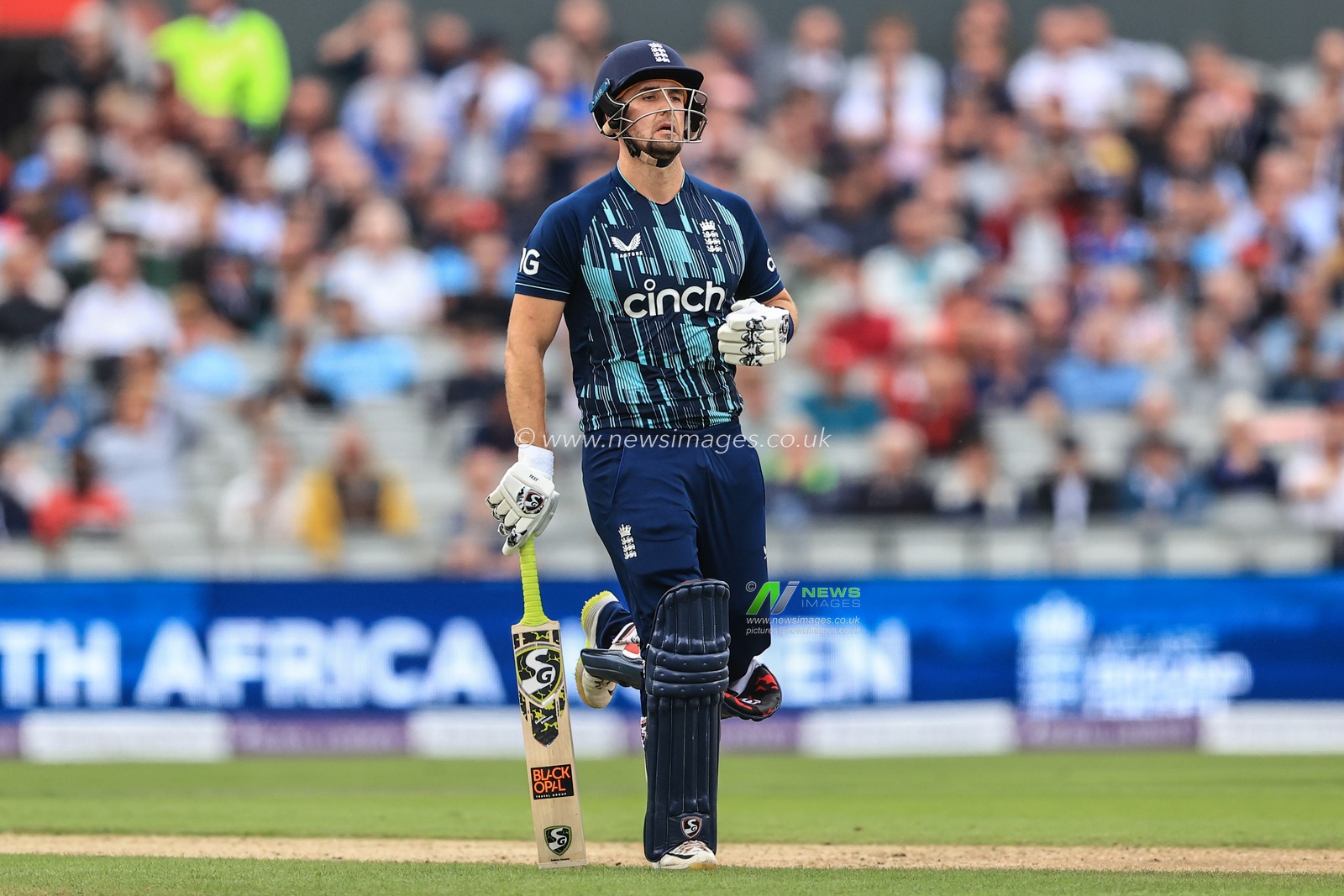 Liam Livingstone of England makes two runs