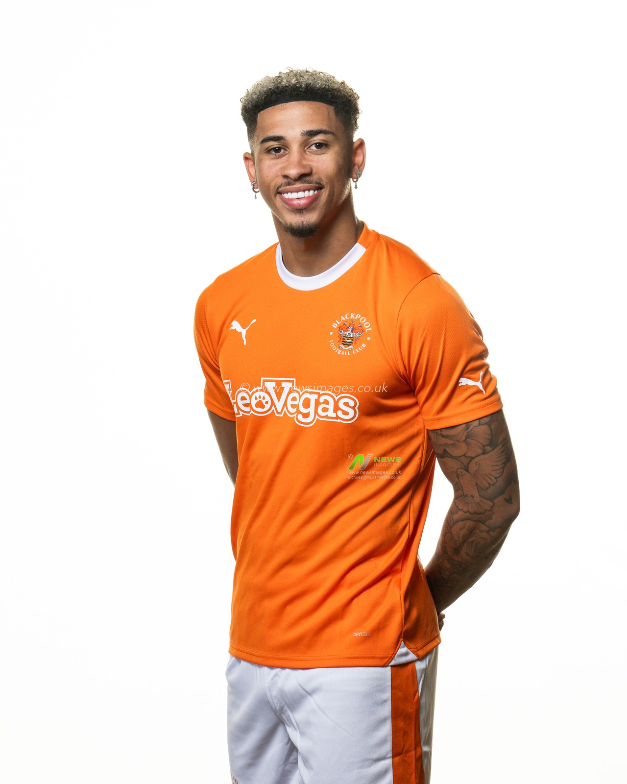 Blackpool Squad Headshots at Bloomfield Road, Blackpool, United Kingdom, 27th July 2023

(Photo by Craig Thomas/News Images)