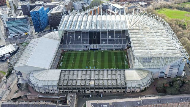 An aerial view of St James’ Park ahead of the UEFA Champions League Last 16 match Newcastle Untied vs Barcelona at St. James's Park, Newcastle, United Kingdom on 10 March 2026

(Photo by Mark Cosgrove/News Images)