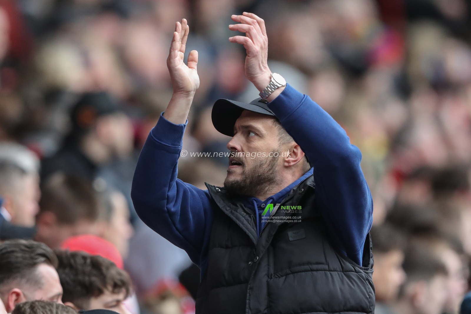 Barnsley fans during the Sky Bet League 1 match Barnsley vs Northampton Town at Oakwell, Barnsley, United Kingdom, 27th April 2024

(Photo by Alfie Cosgrove/News Images)