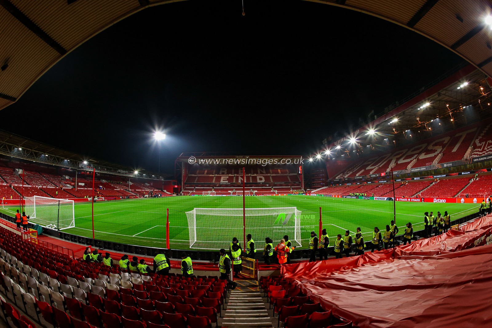 A general view of the world famous City Ground during the UEFA Europa League Matchday 8 of 8 Nottingham Forest vs Ferencvaros at City Ground, Nottingham, United Kingdom, 29th January 2026

(Photo by Alfie Cosgrove/News Images)