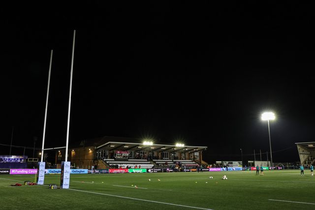 A general view of Kingston Park during the Gallagher Premiership match Newcastle Red Bulls vs Northampton Saints at Kingston Park, Newcastle, United Kingdom, 17th October 2025

(Photo by Mark Cosgrove/News Images)