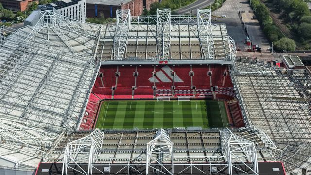 An aerial view of Old Trafford during the Premier League match Manchester United vs Brentford at Old Trafford, Manchester, United Kingdom on 27 April 2026

(Photo by Mark Cosgrove/News Images)