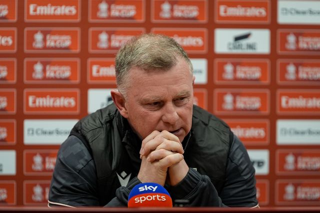 Mark Robins manager of Stoke City  in the manager post match press conference during the Emirates FA Cup 4th Round  match Stoke City vs Fulham at Bet365 Stadium, Stoke On Trent, United Kingdom on 15 February 2026

(Photo by Maynard Manyowa/News Images)
