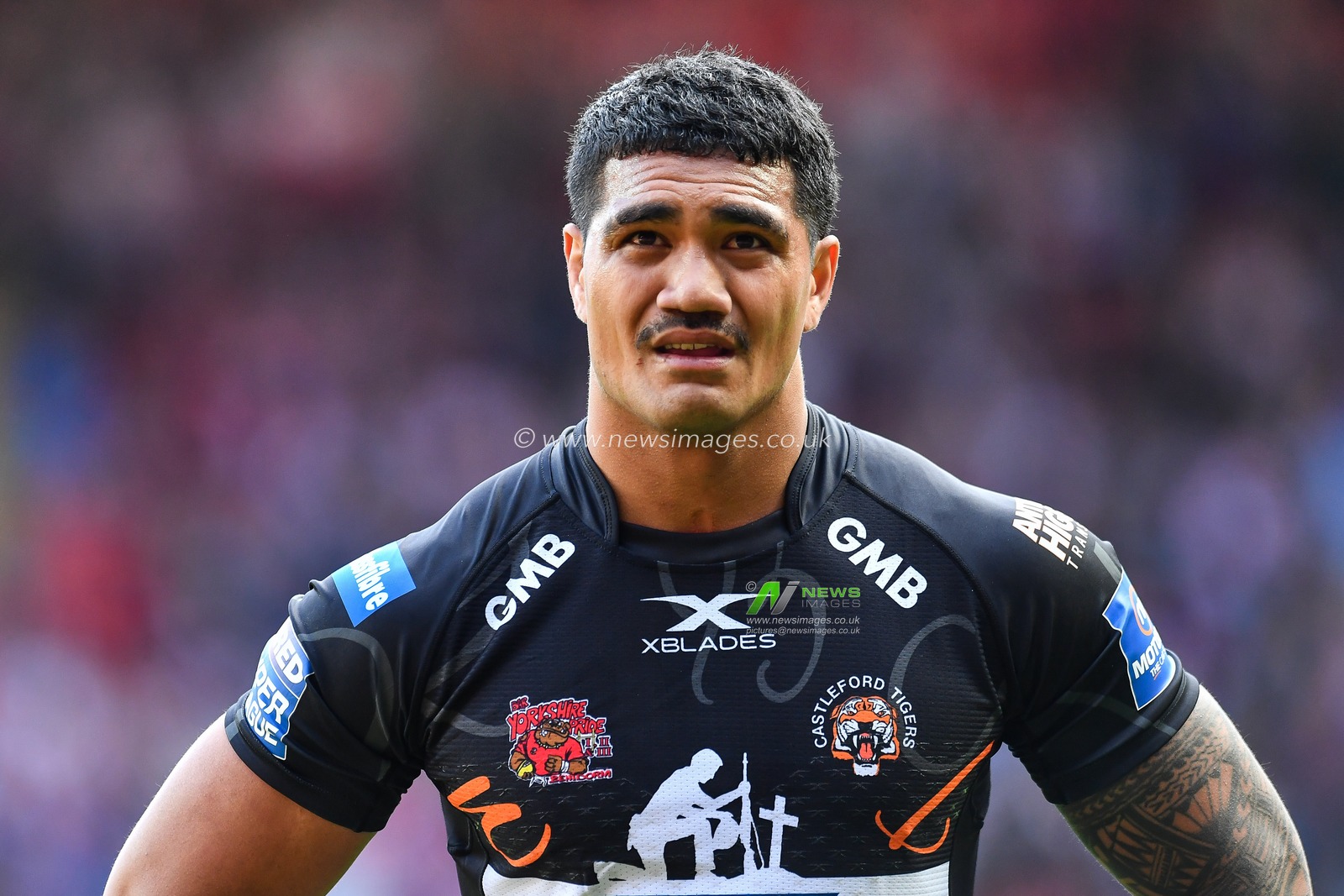 26th May 2019 , Anfield Stadium, Liverpool, England; Dacia Magic Weekend, Betfred Super League Round 16, St Helens vs Castleford Tigers ; Peter Mataâ€™utia (1) of Castleford Tigers 

Credit: Craig Thomas/News Images