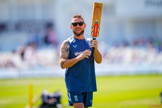 Brendon McCullum head coach of England in the pre-game warm up session during the 3rd Rothesay Test Match Day 1 match England vs New Zealand at Trent Bridge, Nottingham, United Kingdom on 25 June 2026

(Photo by Maynard Manyowa/News Images)