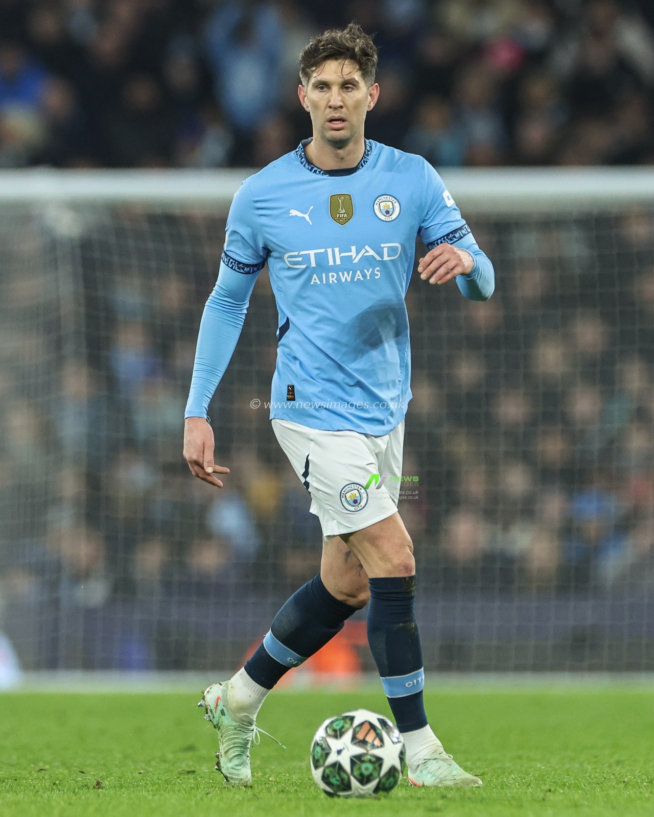 John Stones of Manchester City during the UEFA Champions League Knockout Round Play-off Manchester City v Real Madrid at Etihad Stadium, Manchester, United Kingdom, 11th February 2025

(Photo by Mark Cosgrove/News Images)