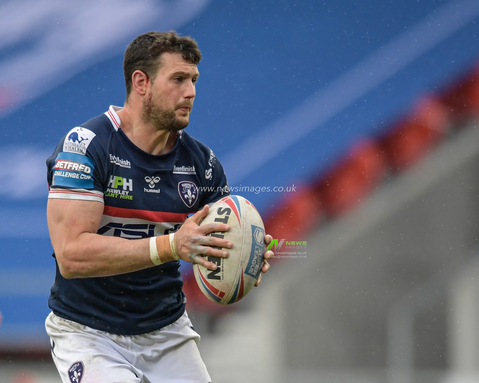 Jay Pitts (14) of Wakefield Trinity in action during the game