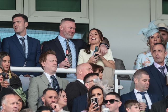 Wayne and Coleen Rooney are in the stand for the Grand National during the 2026 Randox Grand National Day at Aintree Racecourse, Aintree, United Kingdom on 11 April 2026

(Photo by Mark Cosgrove/News Images)