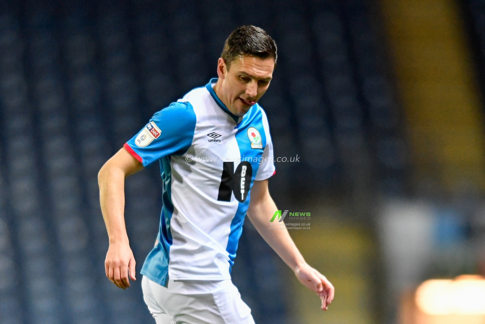 26th February 2020, Ewood Park, Blackburn, England; Sky Bet Championship, Blackburn Rovers v Stoke City : Stewart Downing (19) of Blackburn Rovers in action