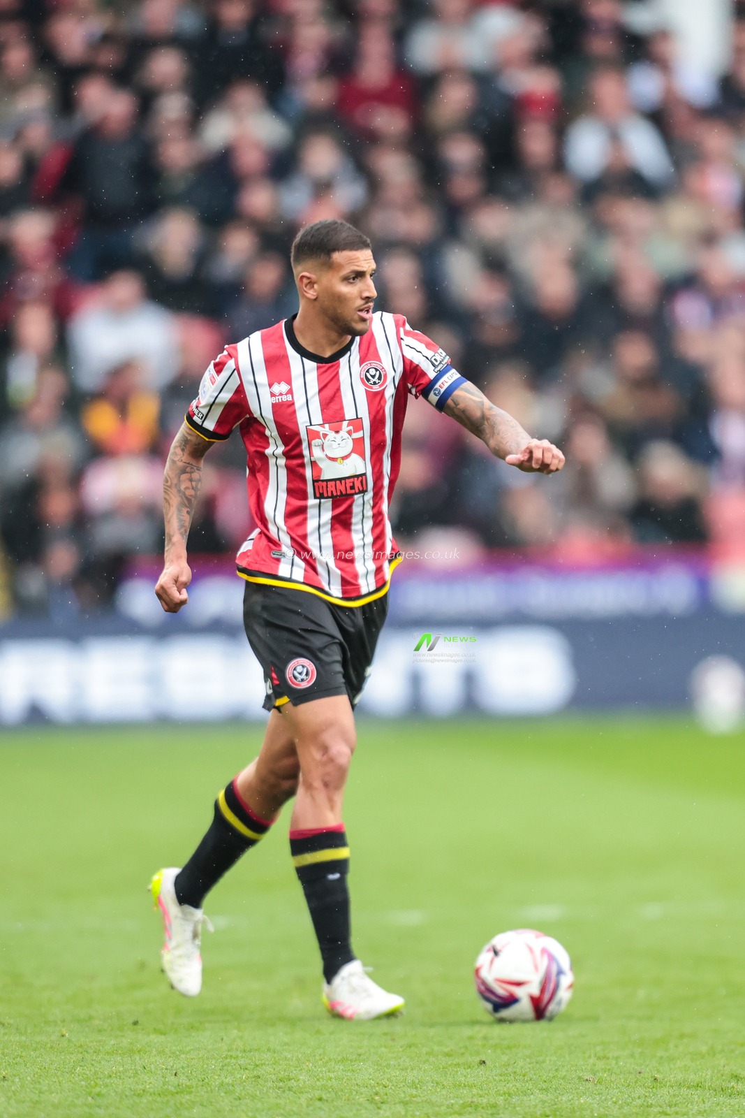 Vinicius Souza of Sheffield United during the Sky Bet Championship match Sheffield United vs Cardiff City at Bramall Lane, Sheffield, United Kingdom, 18th April 2025

(Photo by Richard Bierton/News Images)