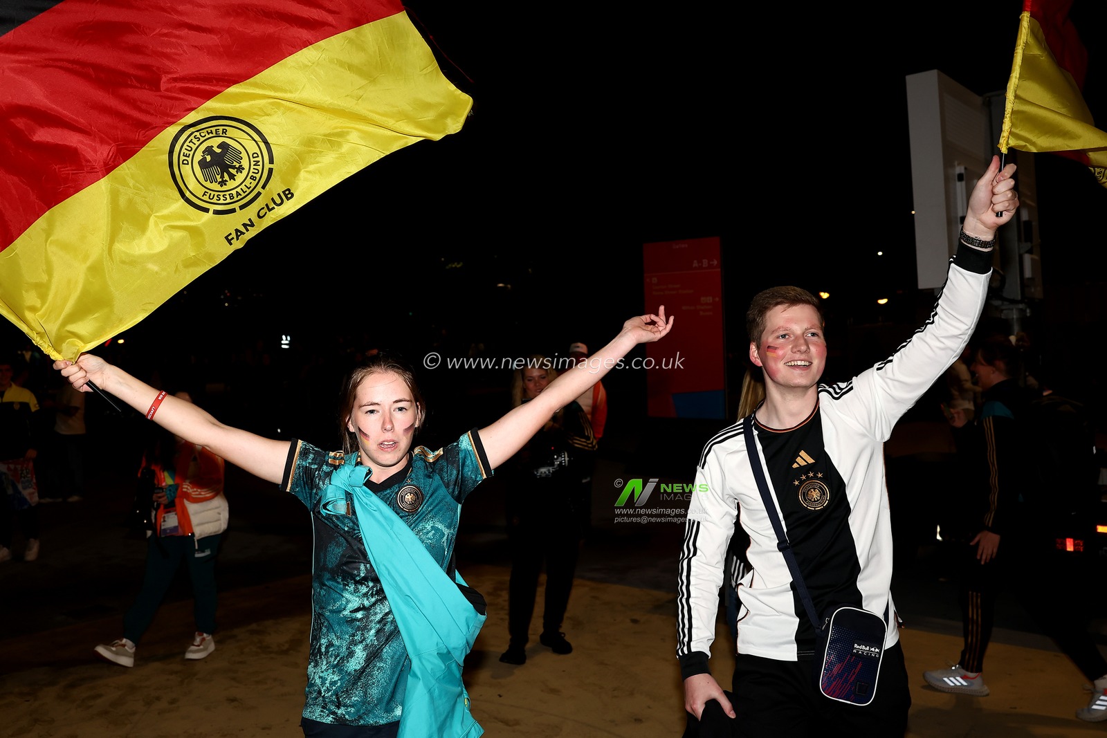 Fans of Germany are seen prior to  the FIFA Women's World Cup 2023 Group H South Korea Women vs Germany Women at Brisbane Stadium, Brisbane, Australia, 3rd August 2023

(Photo by Patrick Hoelscher/News Images)