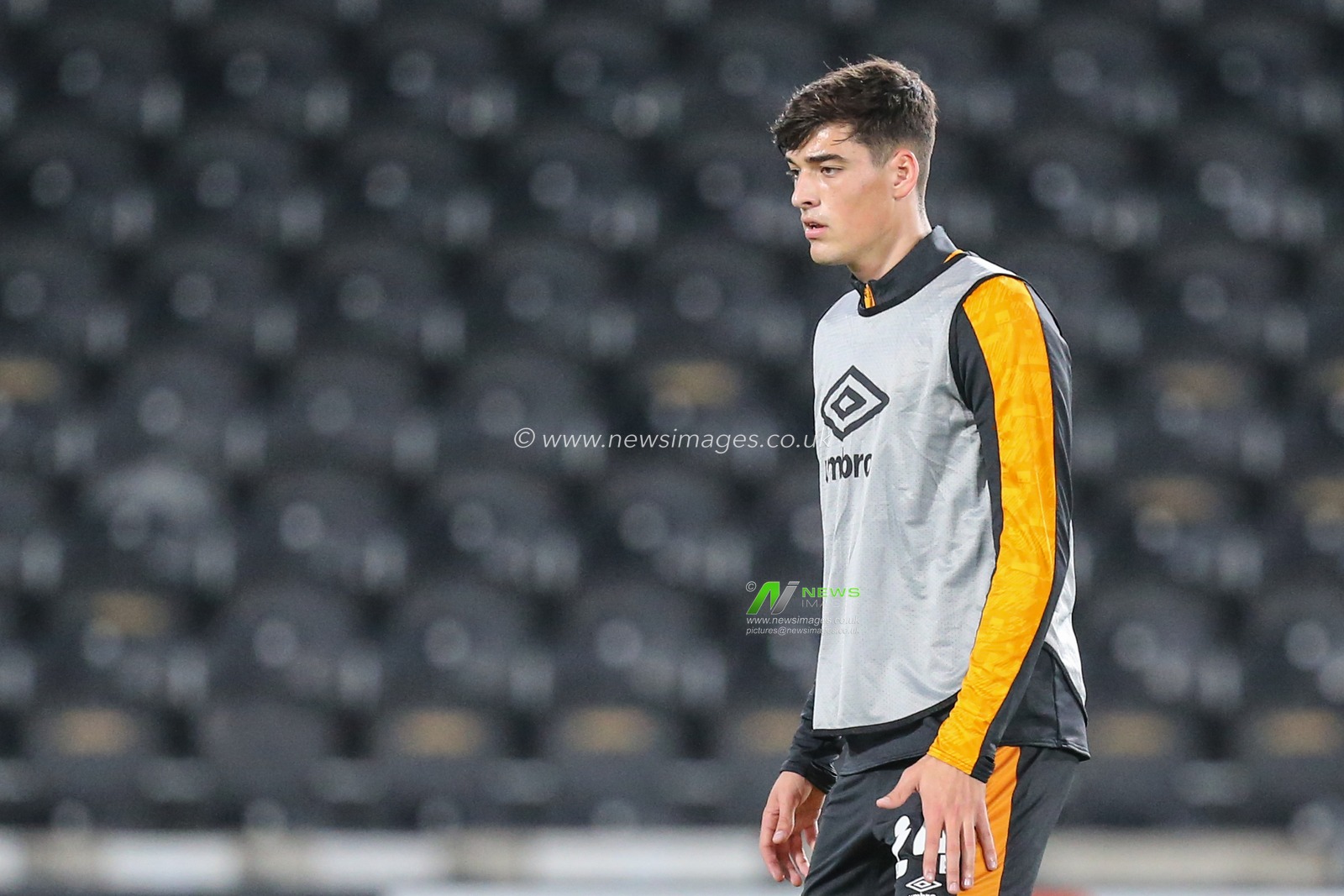Jacob Greaves (24) of Hull City during the warm-up