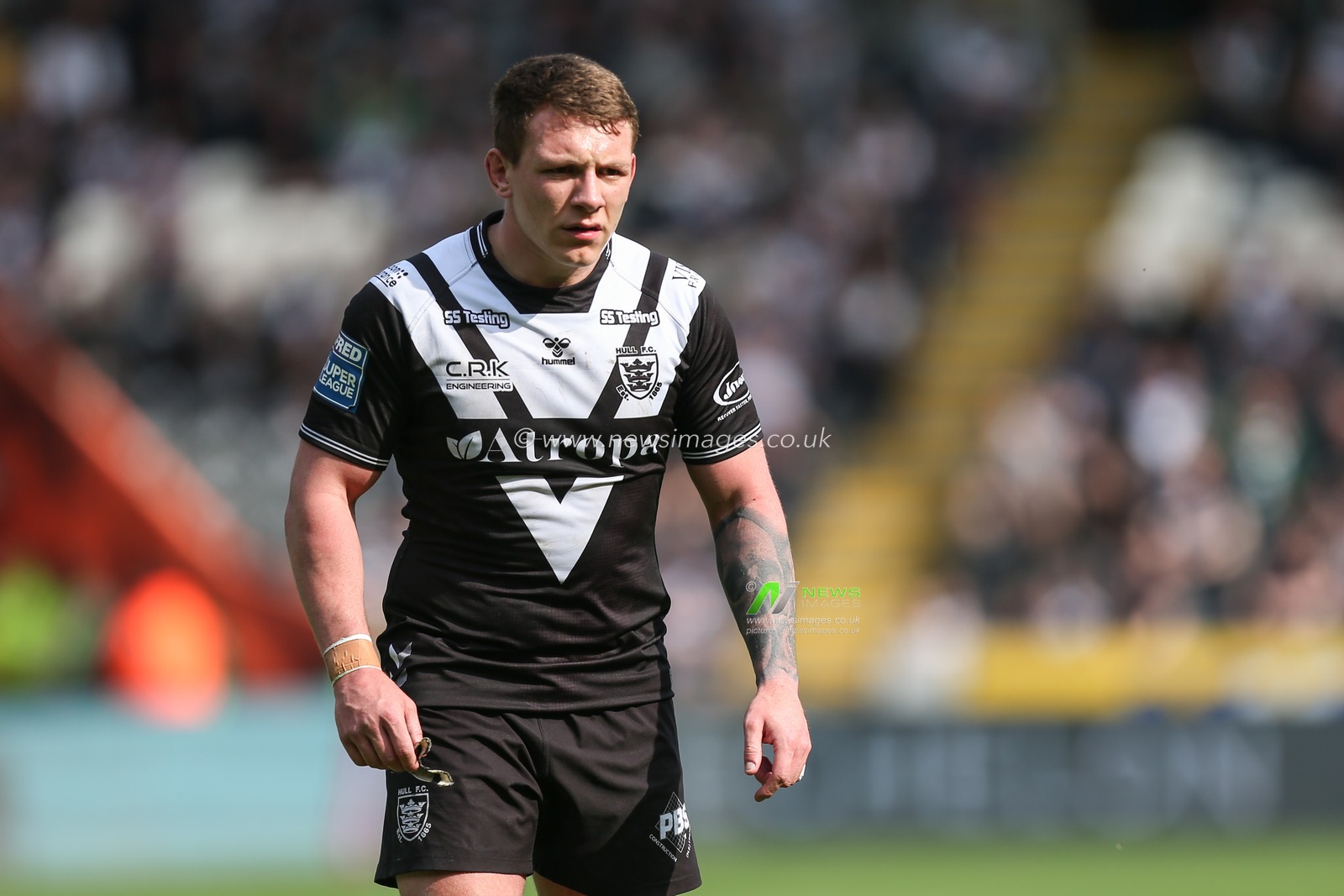 Jordan Lane #13 of Hull FC during the game